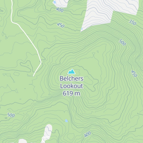 Map of Belchers Lookout