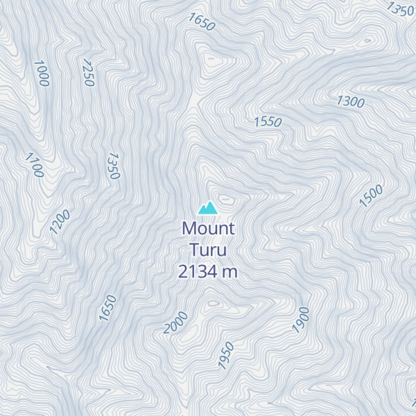 Map of Mount Turu
