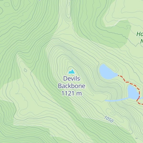 Map of Devils Backbone