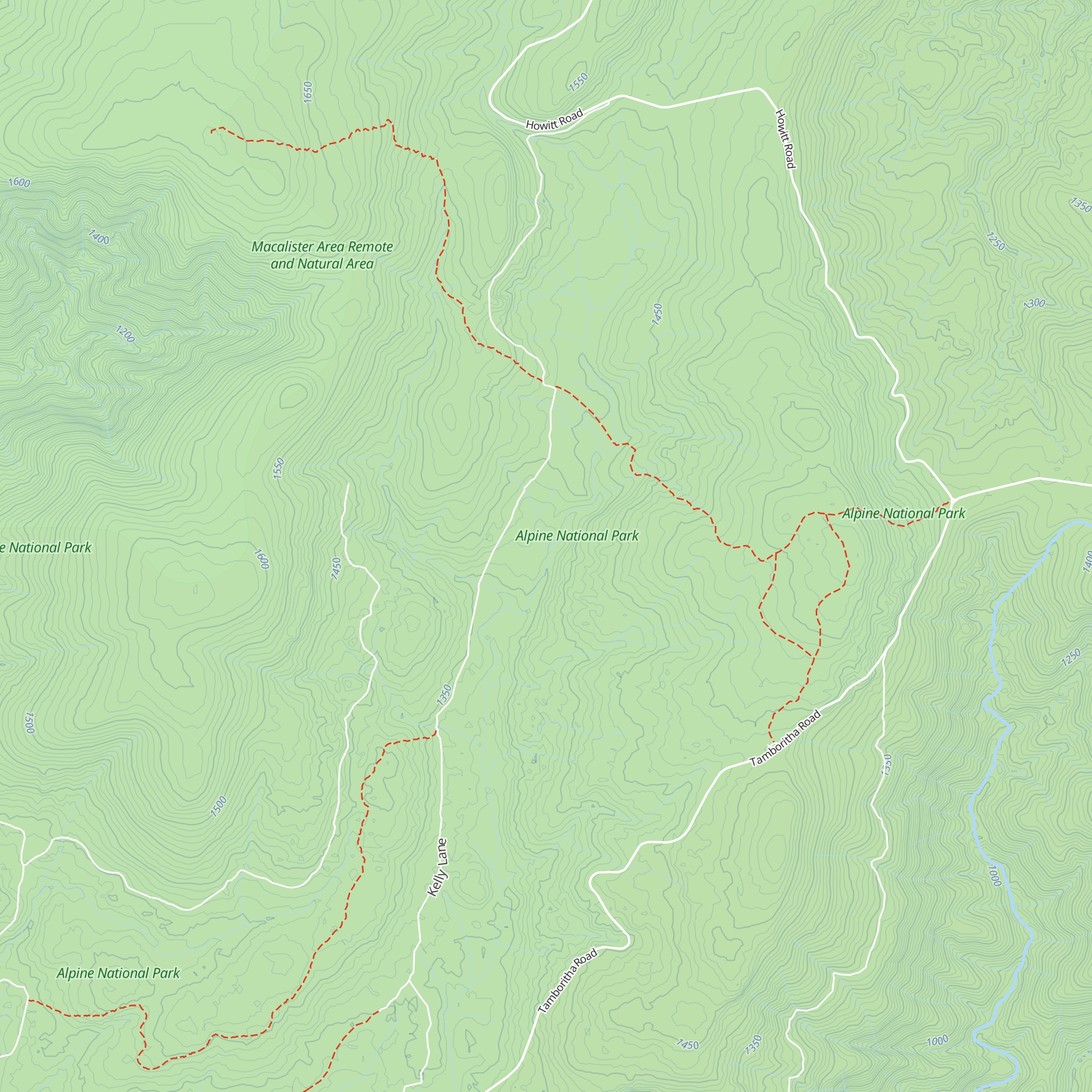 McMichaels Hut map