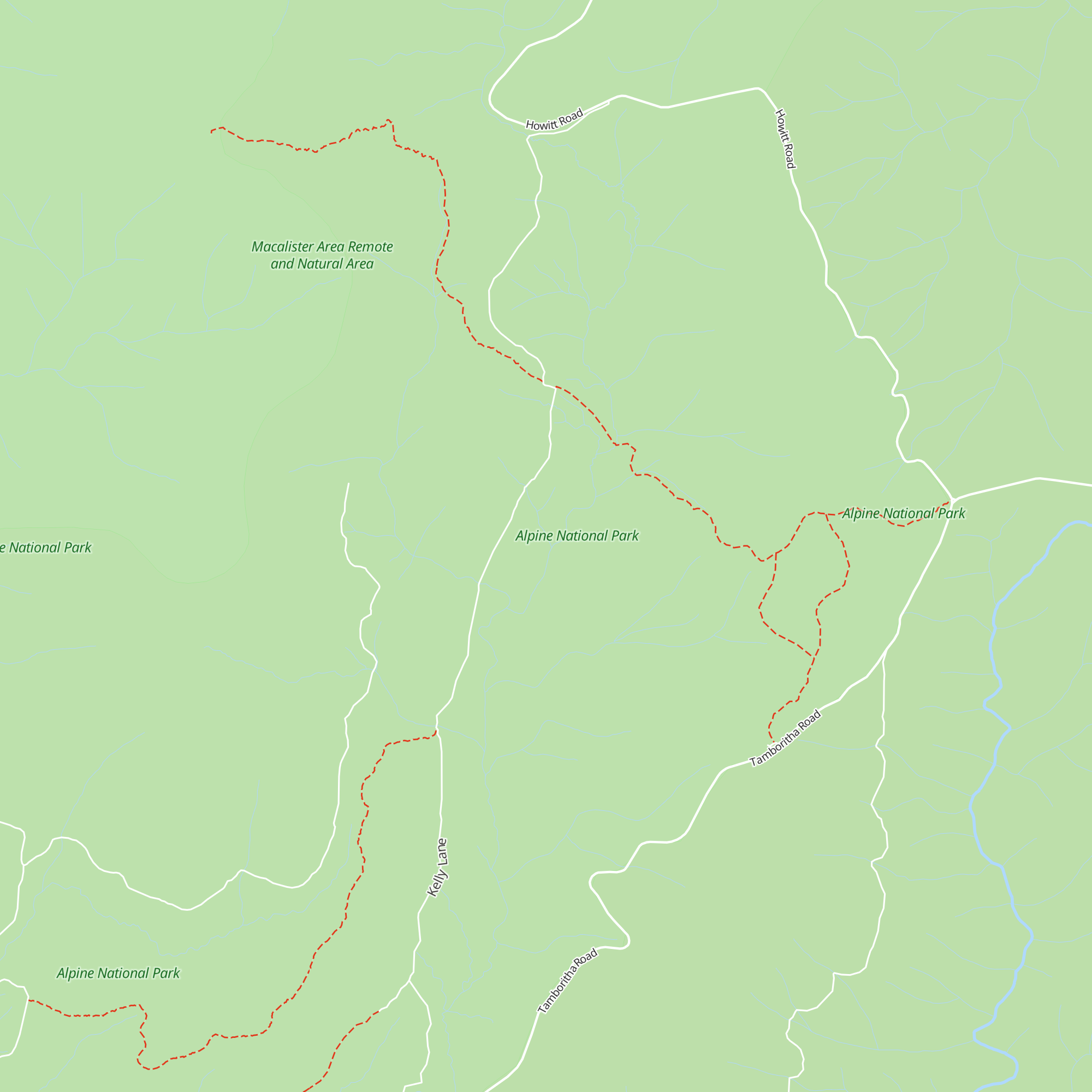 McMichaels Hut map