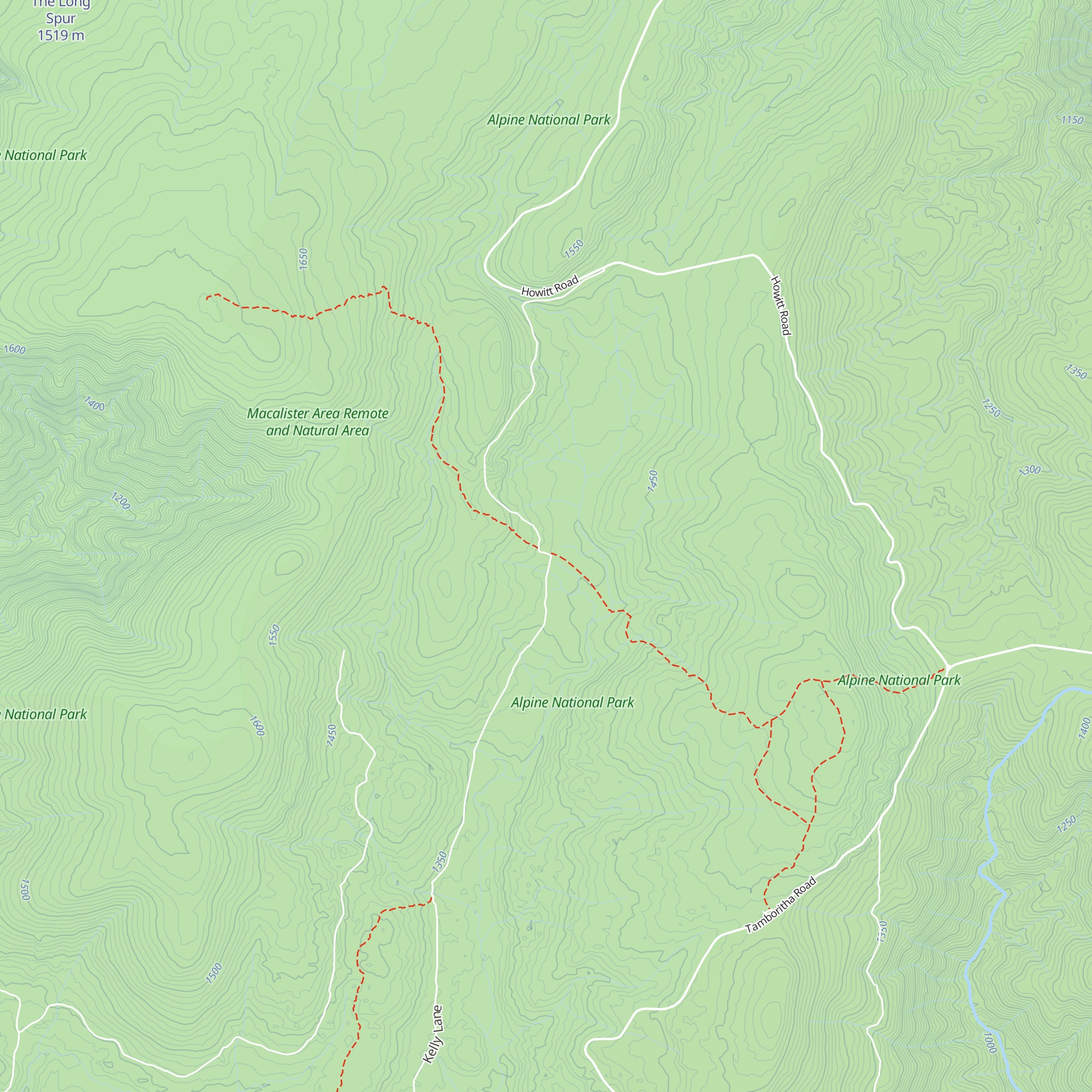 Kellys Hut map