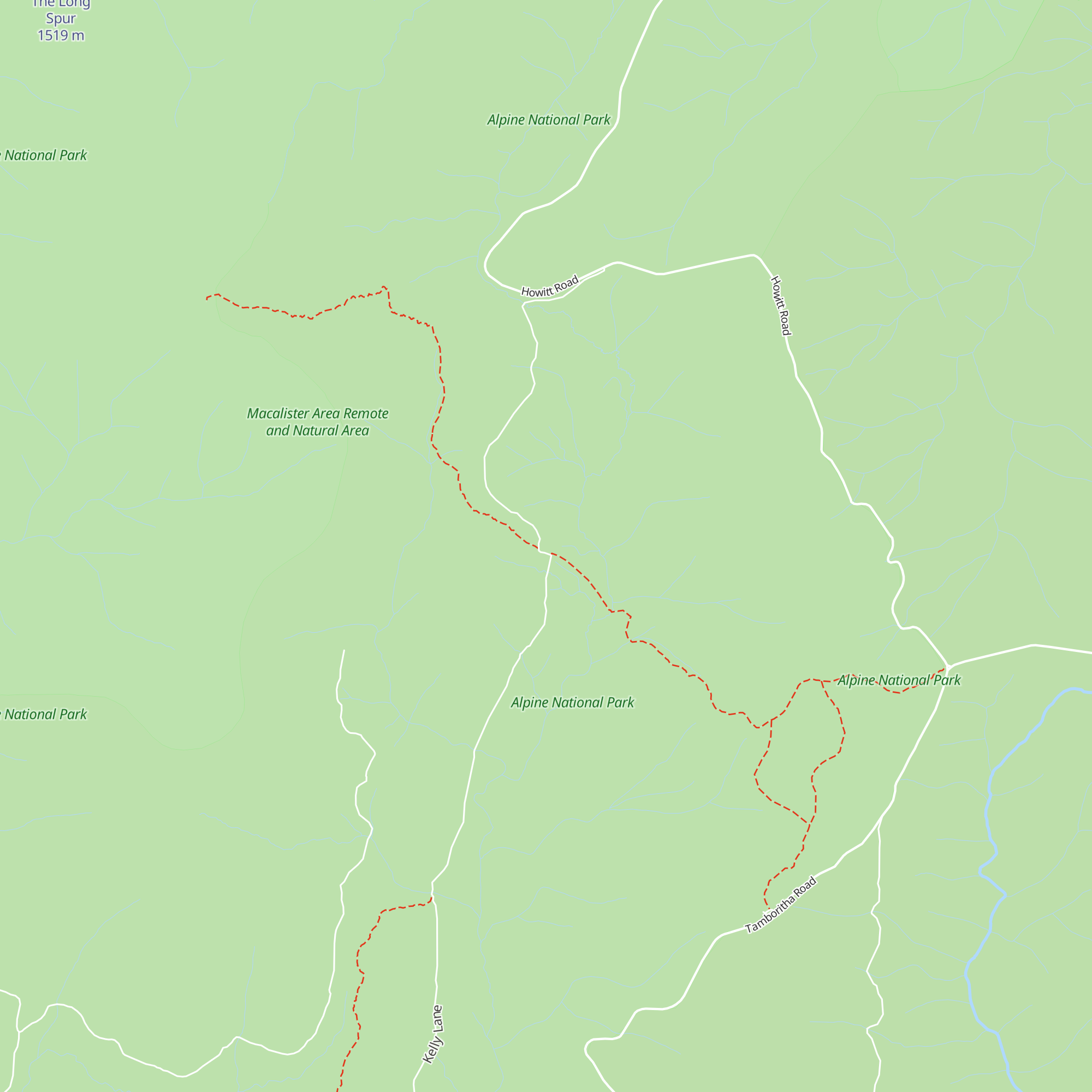 Kellys Hut map