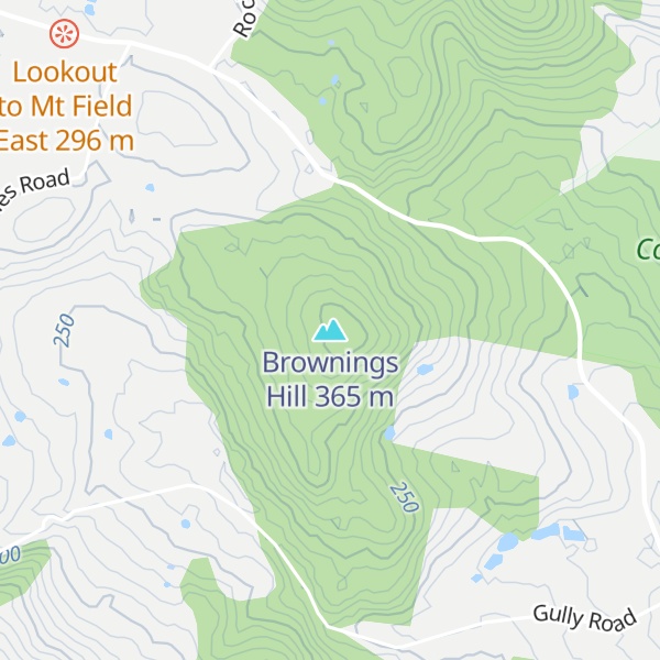 Map of Brownings Hill