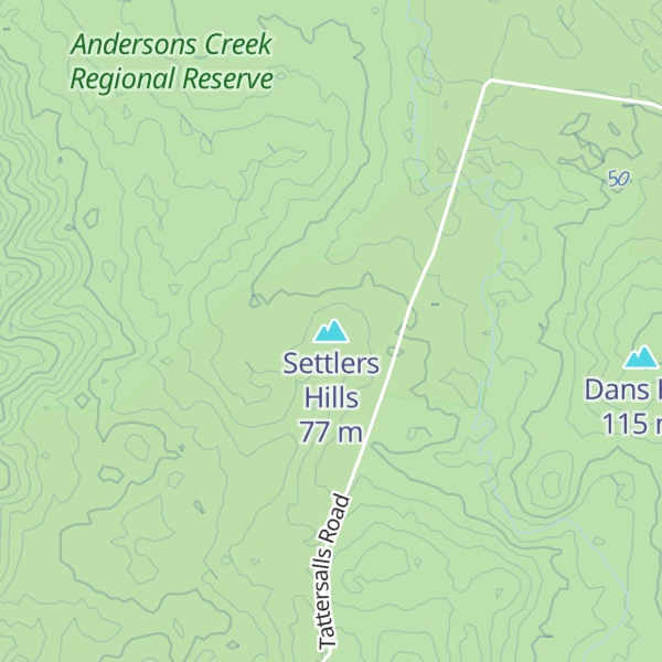 Map of Settlers Hills