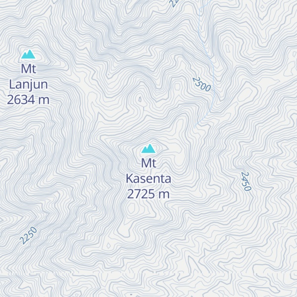 Map of Mt Kasenta