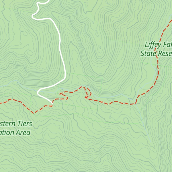 Map of Liffey Falls