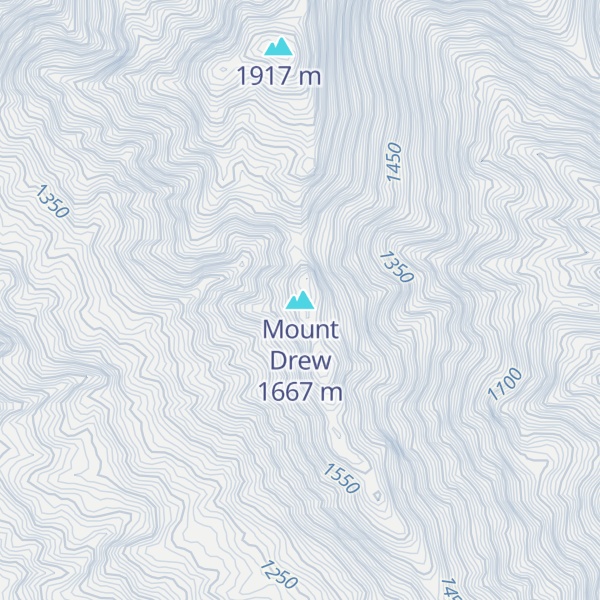 Map of Mount Drew