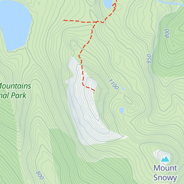 Map of Hartz Peak