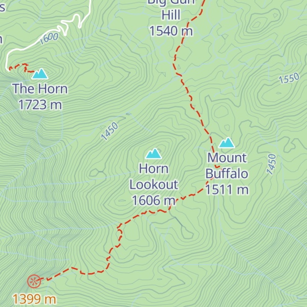 Map of Horn Lookout