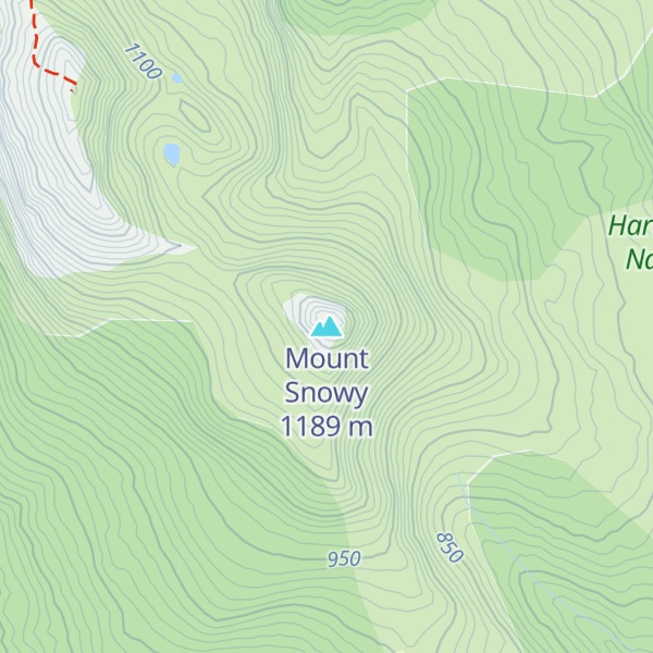 Map of Mount Snowy