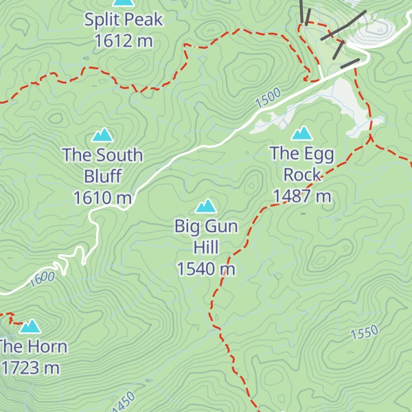 Map of Big Gun Hill