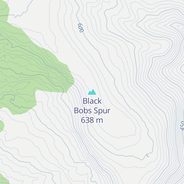 Map of Black Bobs Spur