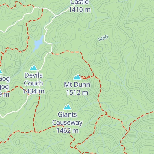 Map of Mt Dunn