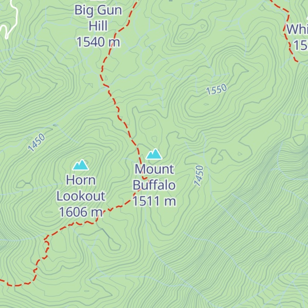 Map of Mount Buffalo