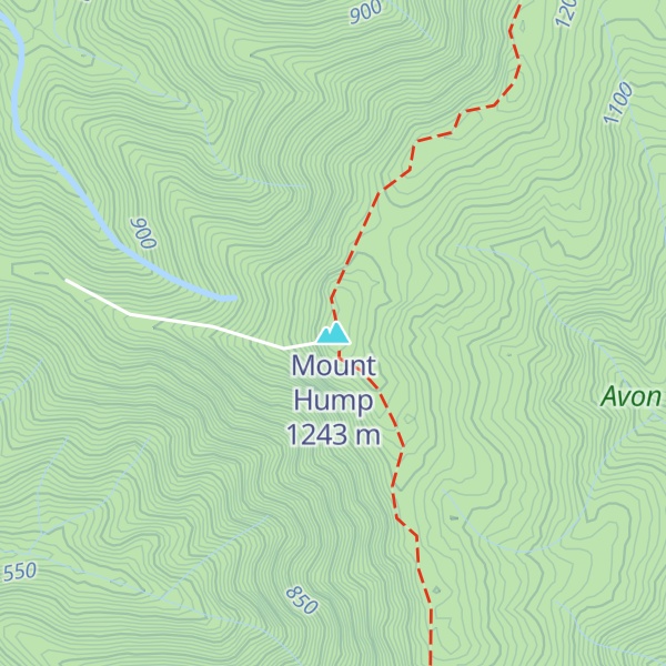 Map of Mount Hump