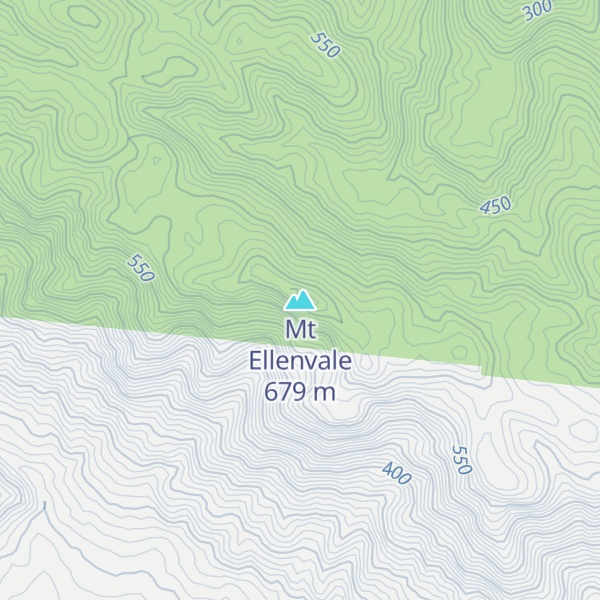Map of Mt Ellenvale