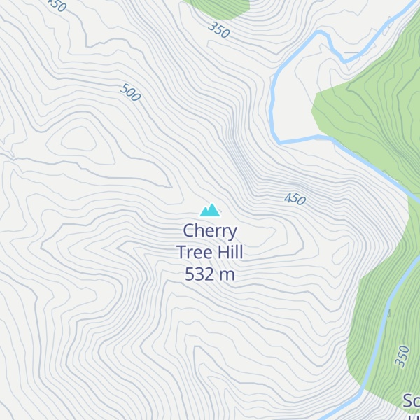 Map of Cherry Tree Hill