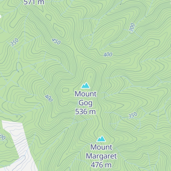 Map of Mount Gog