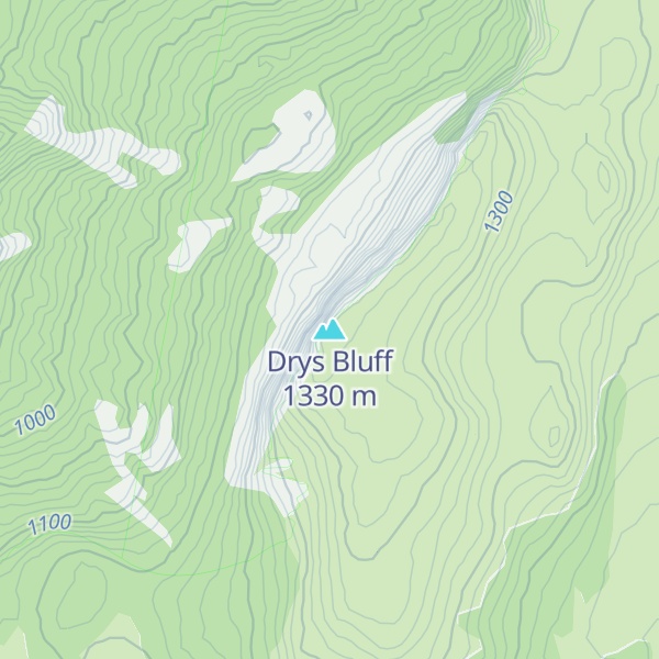 Map of Drys Bluff