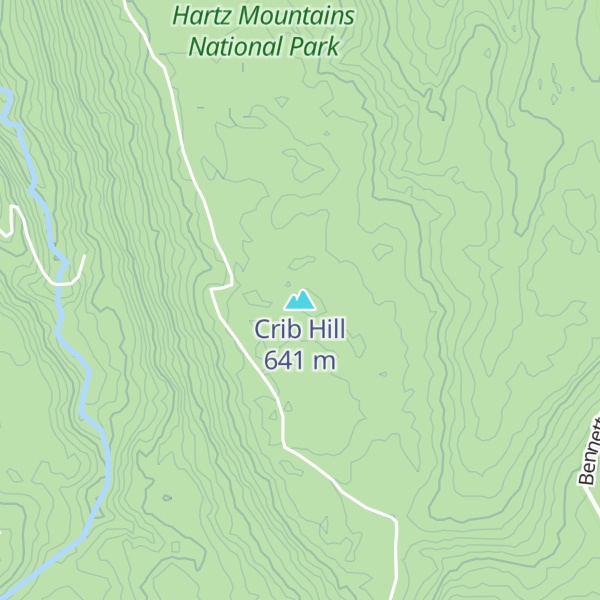 Map of Crib Hill
