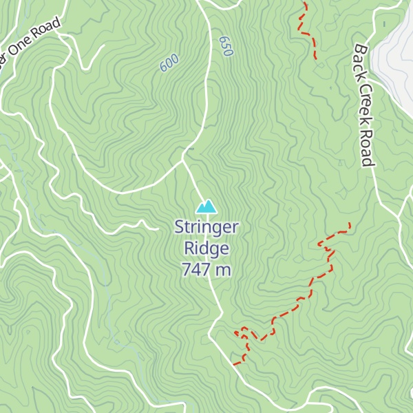 Map of Stringer Ridge