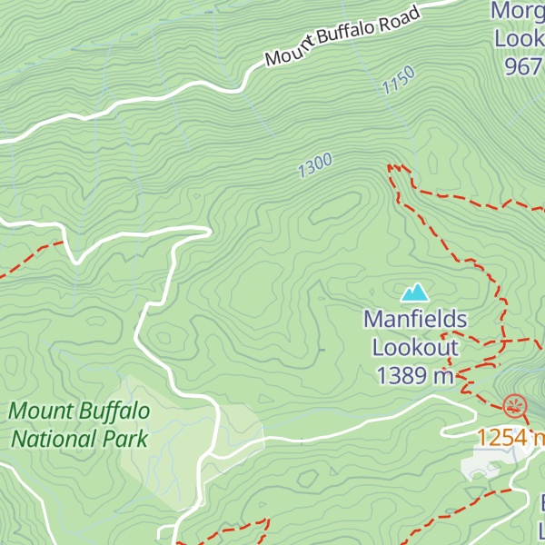 Map of Keast Lookout