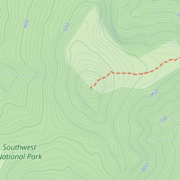 Map of Esperance Peak