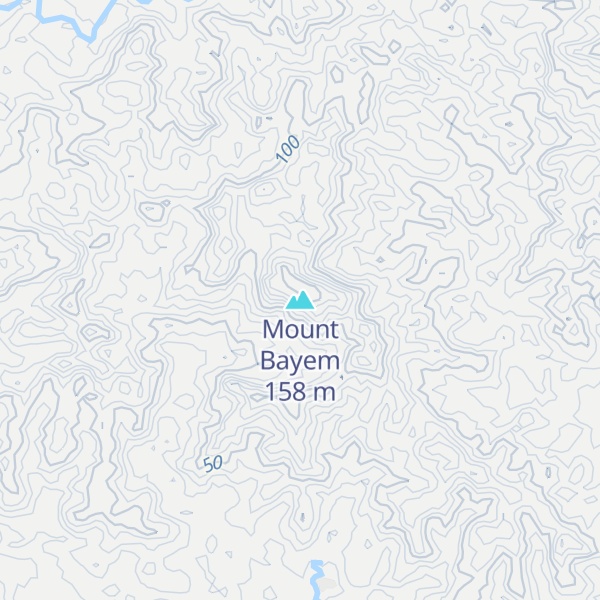 Map of Mount Bayem