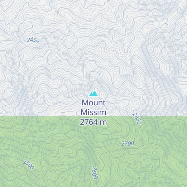 Map of Mount Missim