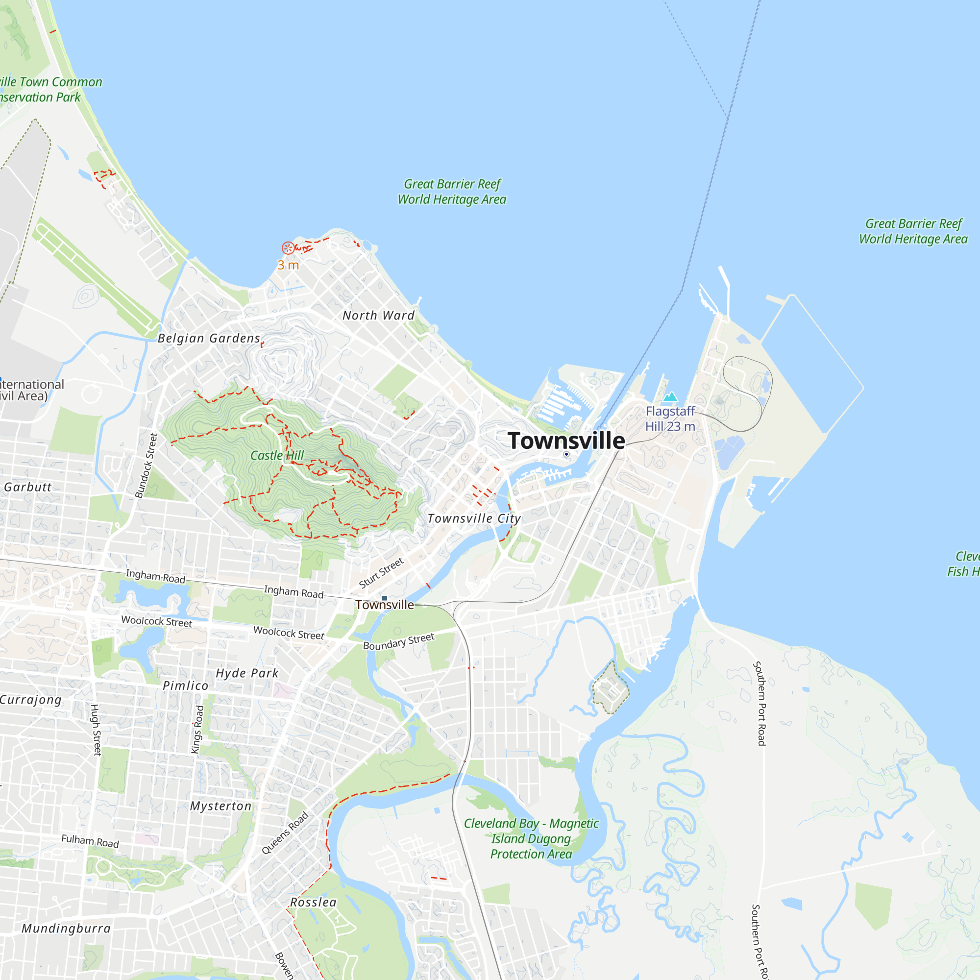 Townsville Visitor Information Centre – City map