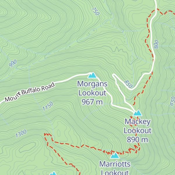 Map of Stakers Lookout