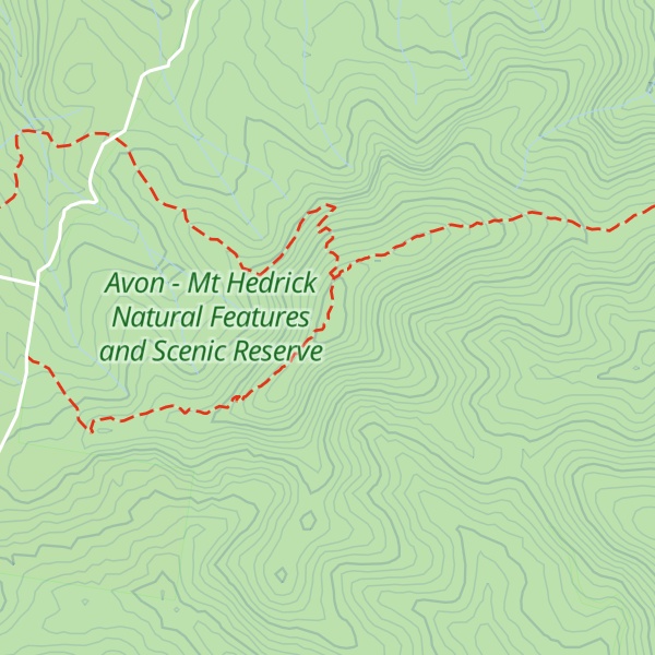 Map of Mount Hedrick