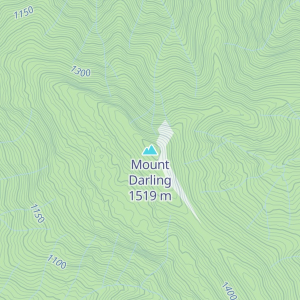 Map of Mount Darling