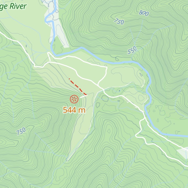 Map of Wonnangatta Station (Guys) Hut
