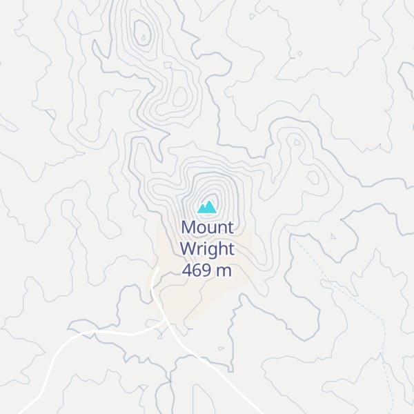 Map of Mount Wright