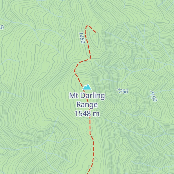 Map of Mt Darling Range