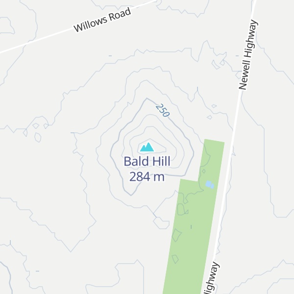 Map of Bald Hill