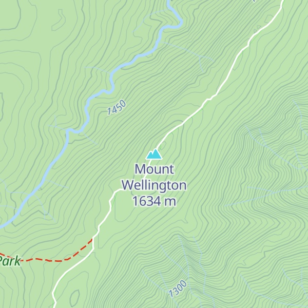 Map of Mount Wellington