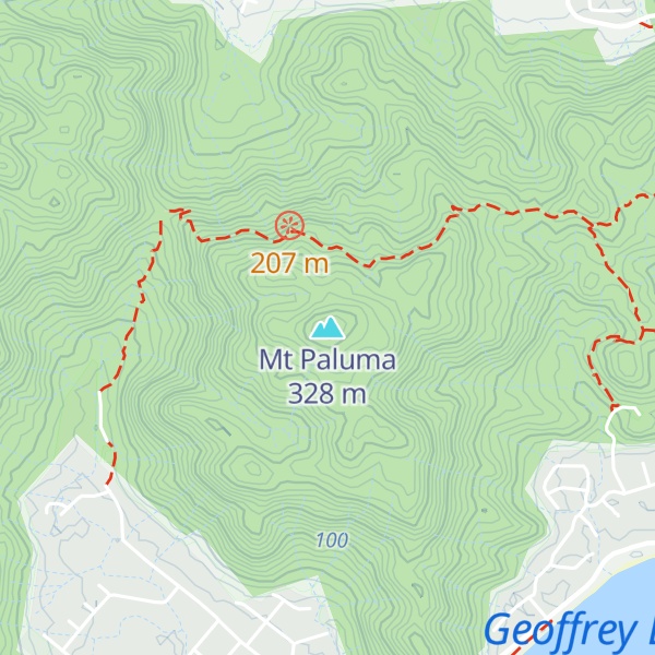 Map of Mt Paluma
