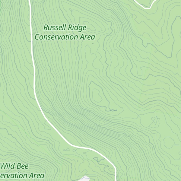 Map of Russell Ridge