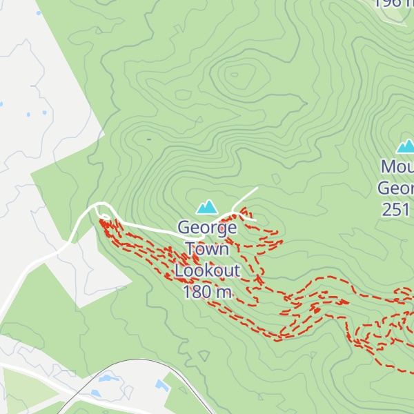 Map of George Town Lookout