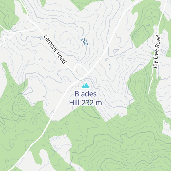Map of Blades Hill