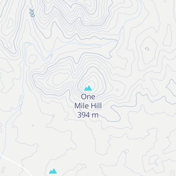 Map of One Mile Hill