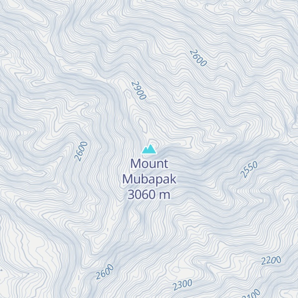 Map of Mount Mubapak