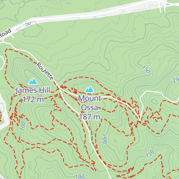 Map of Mount Ossa