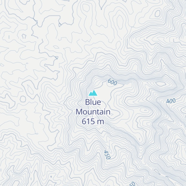 Map of Blue Mountain