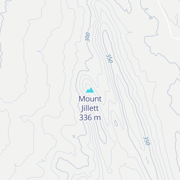 Map of Mount Jillett