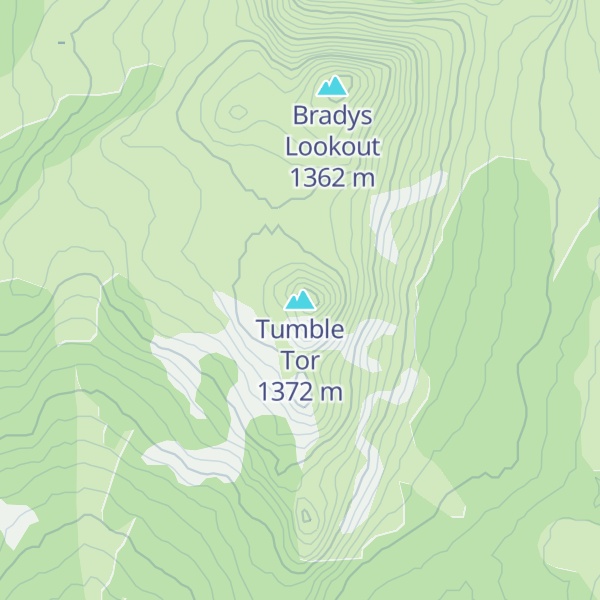 Map of Tumble Tor