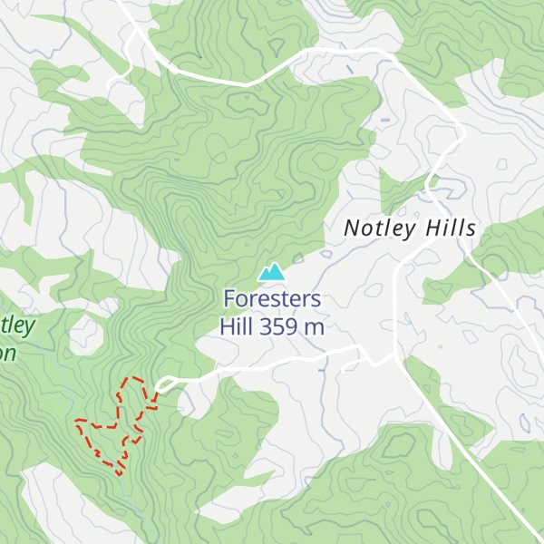 Map of Foresters Hill